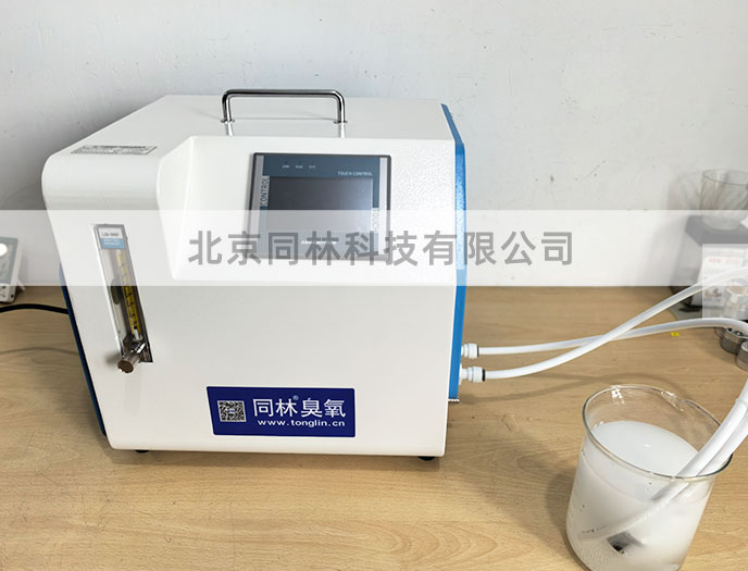 臭氧微納米氣泡機測試現場 