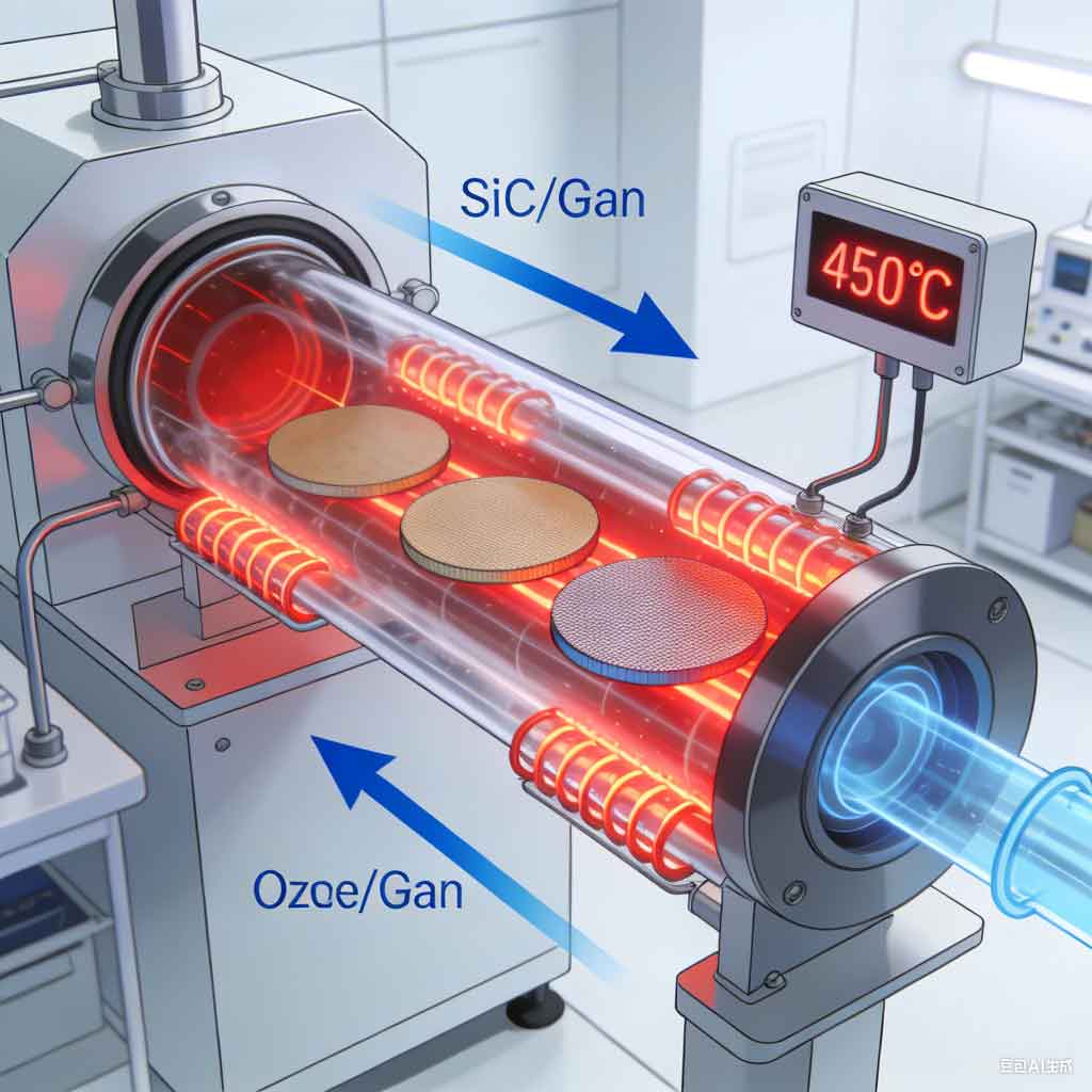 管式爐中臭氧對 SiC / GaN 等寬禁帶半導體的氧化處理方法 管式爐中臭氧對 SiC / GaN 等寬禁帶半導體的氧化處理方法